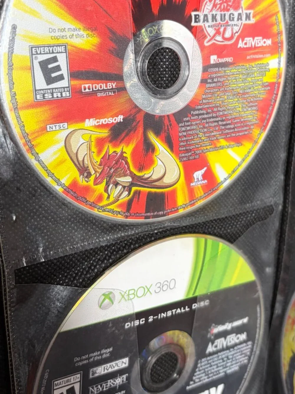 Lot of 18 Xbox 360 games 2 Xbox Games bundle Disc Only - Comes w/ Carrying Case
